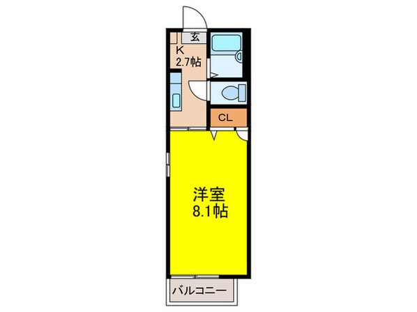 サンハイム２６Ａ棟の物件間取画像